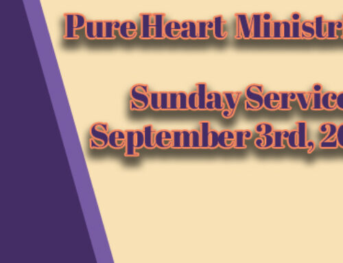 Sunday Zoom Service – September 3rd, 2023